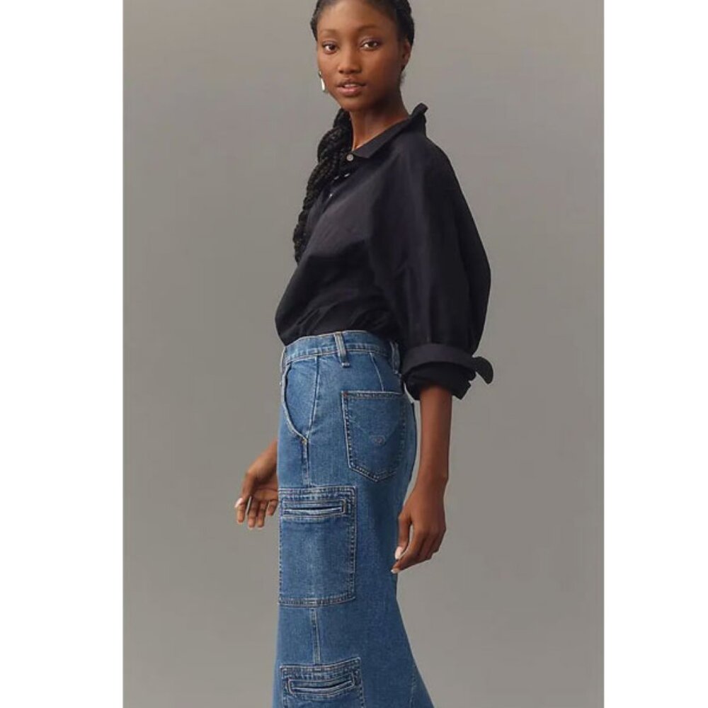 HUDSON Jeans Reconstructed Cargo Skirt - Picture 6 of 8